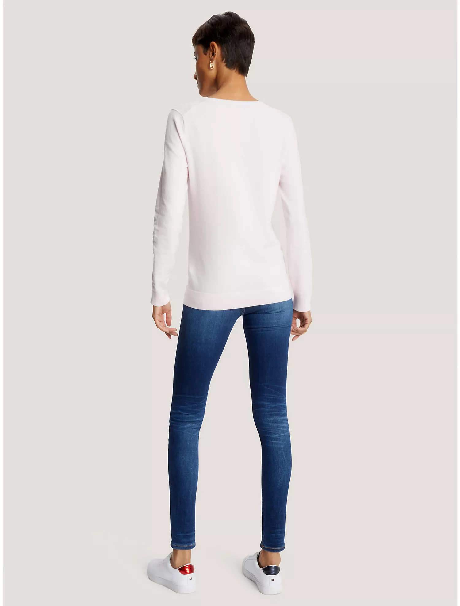 Solid V-Neck Sweater