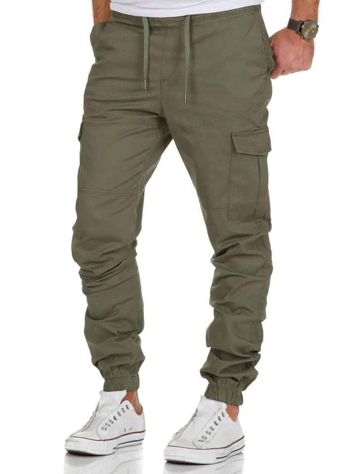 Amaci&Sons Cargo Jogger-Chino SAN ANTONIO in Olive günstig kaufen