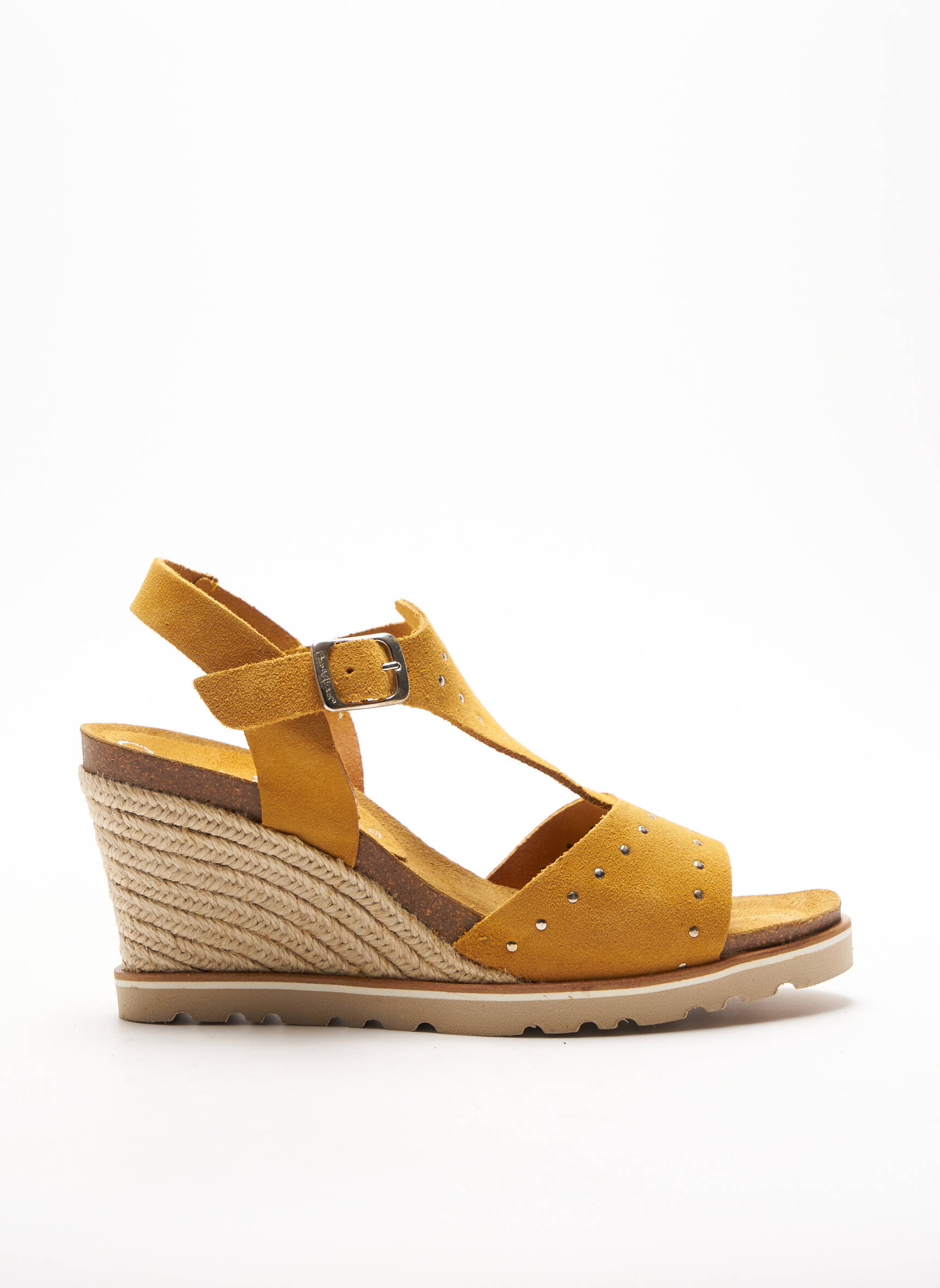 Coco Et Abricot Sandales Nu Pieds Femme couleur jaune