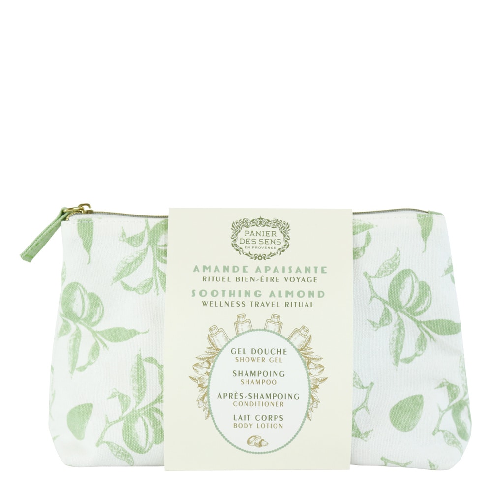 Panier des Sens Trousse Amande Apaisante Trousse de Voyage Corps