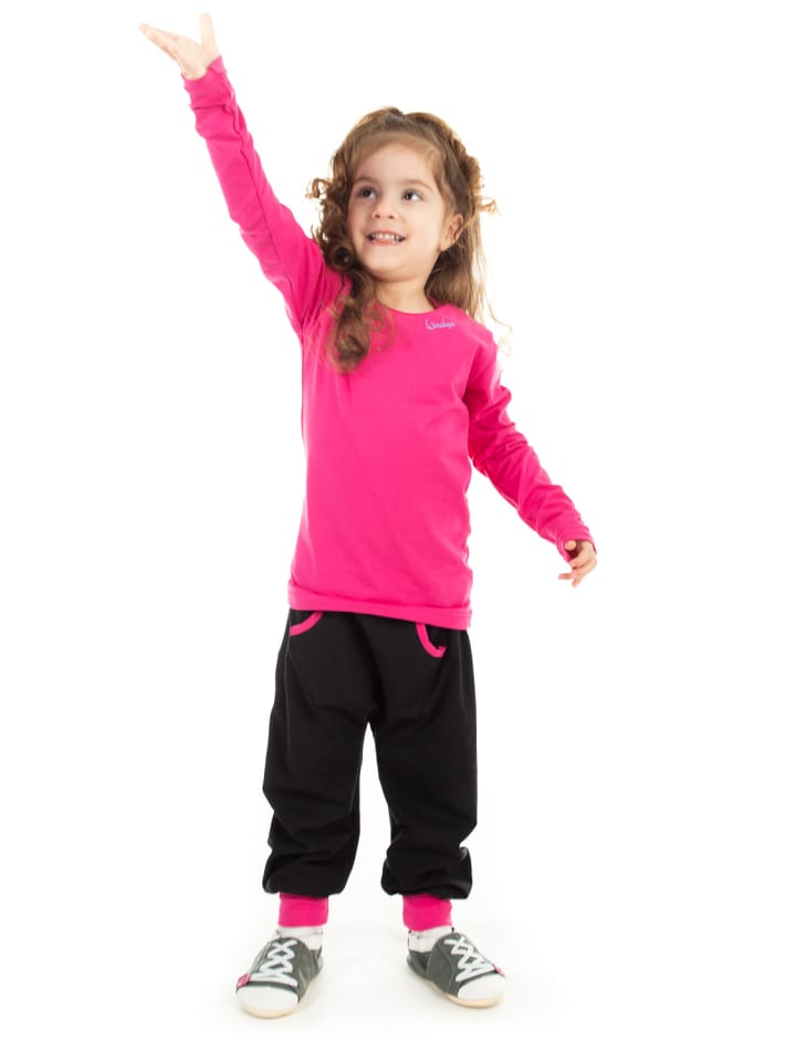 Winshape Longsleeve mit dezenter Raffung WKS1 in pink günstig kaufen