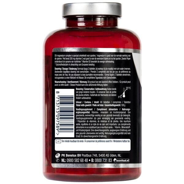 Lucovitaal Magnesium Sporttabletter 60 stk