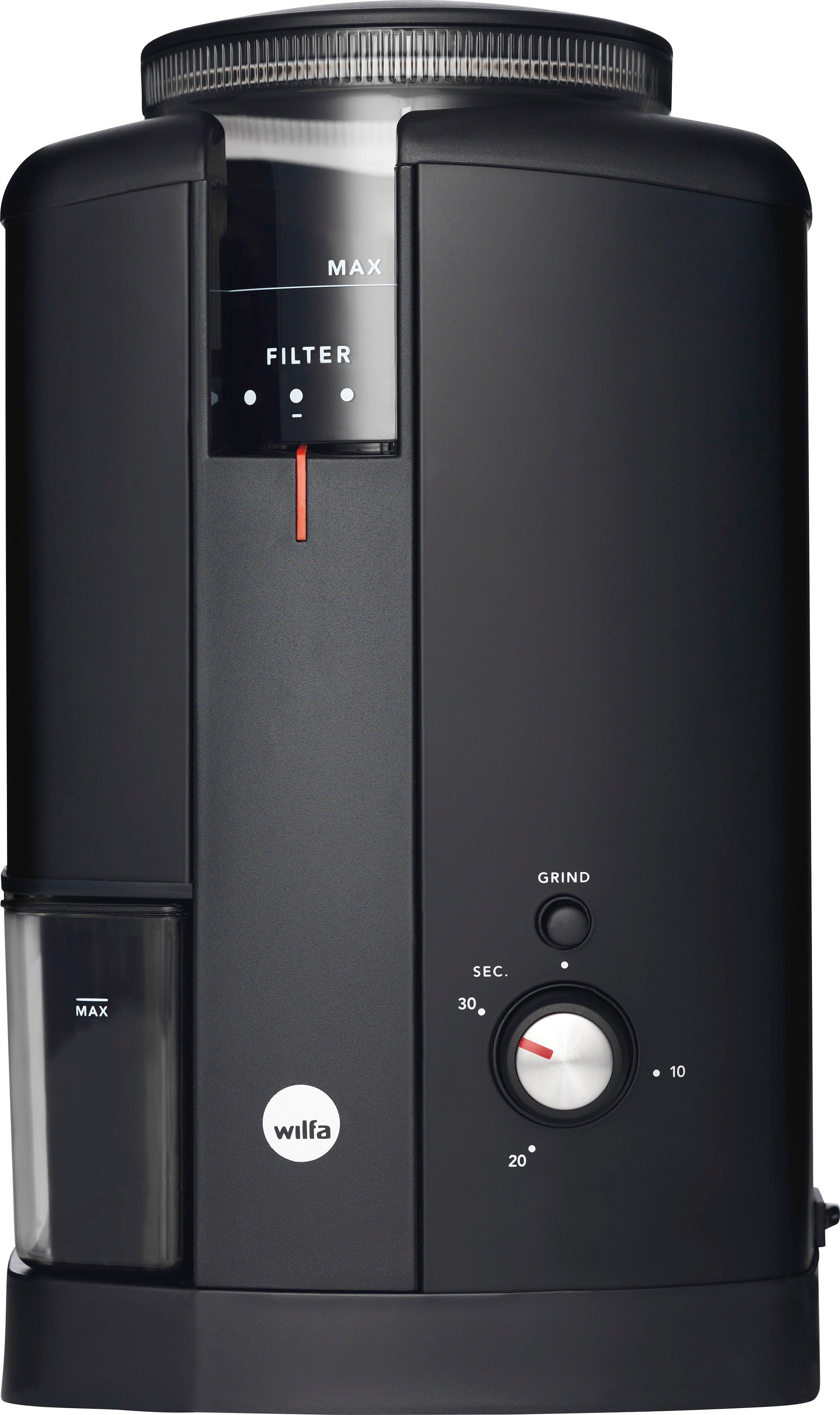 wilfa Kaffeemühle Svart Aroma CGWS-130B, 605771, 250 g Bohnenbehälter