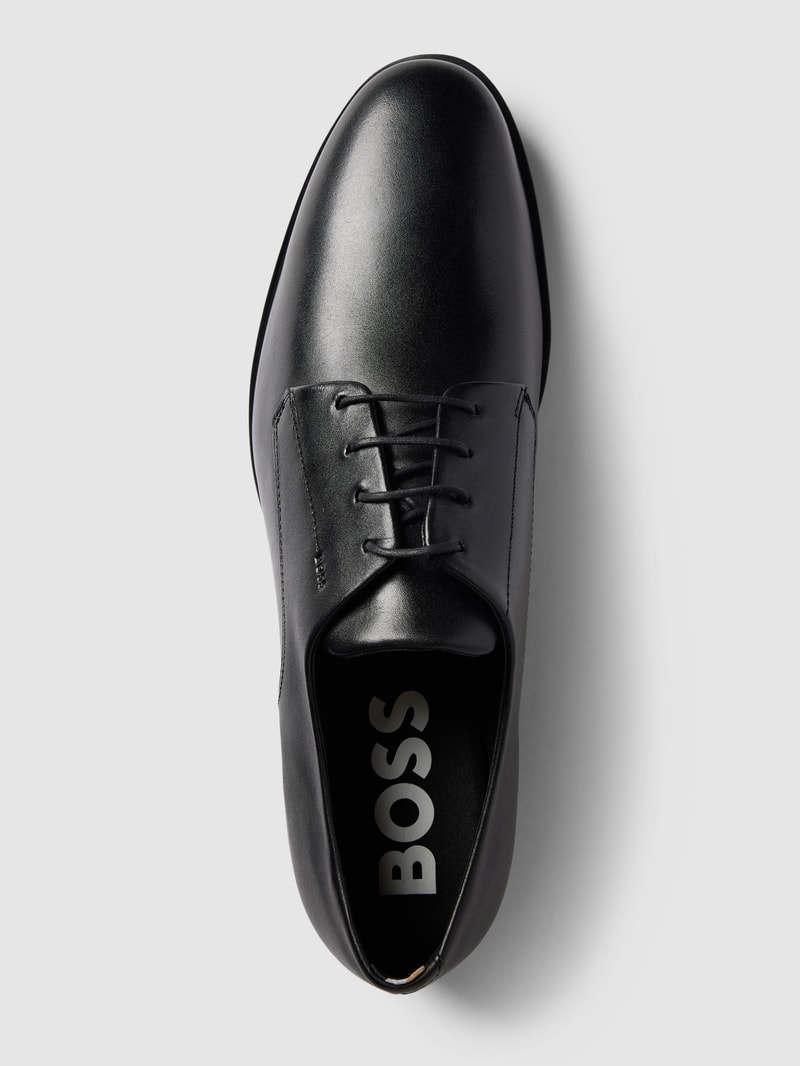 Derby-Schuhe aus Leder Modell 'Colby' in schwarz