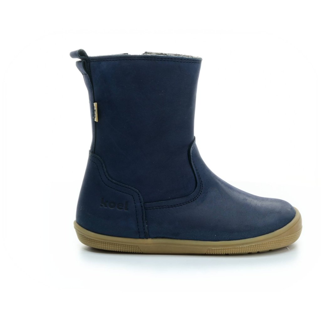 Koel4kids Eleanor TEX Wool Blue 07T020.207-110 mit Wolle gefütterte Barfußhalbstiefel