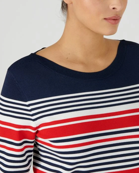 Pull esprit marinière