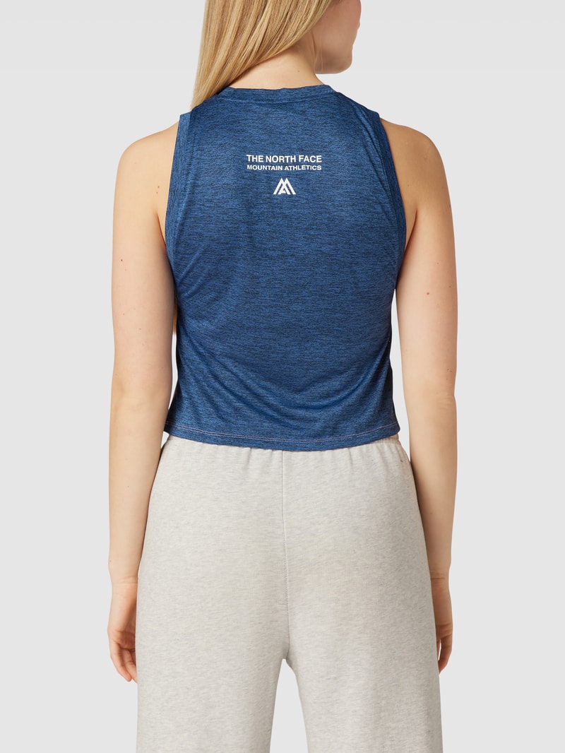 Tanktop in Two-Tone-Machart in lila