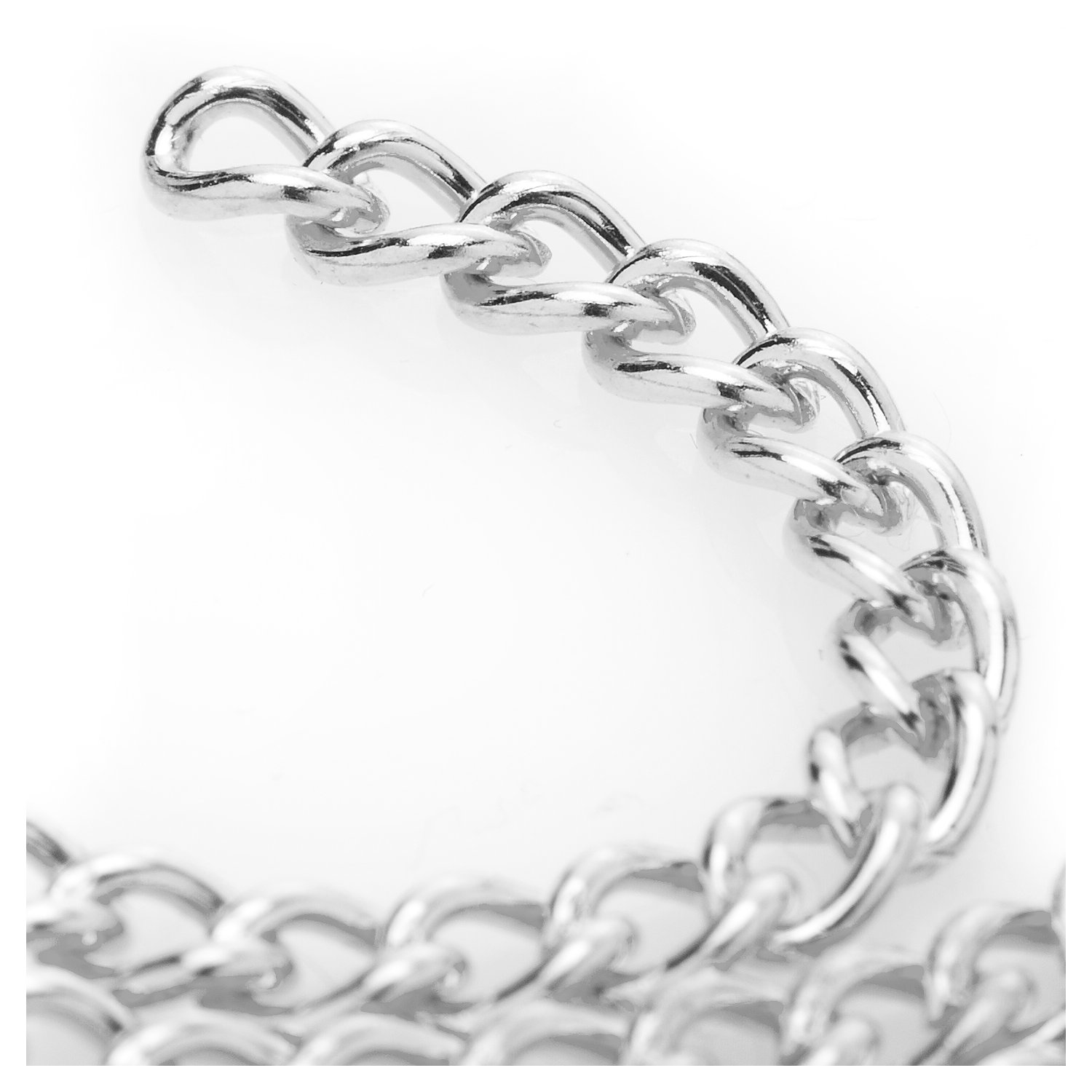 Gliederkette, silber, 2 x 4 mm, 1 m