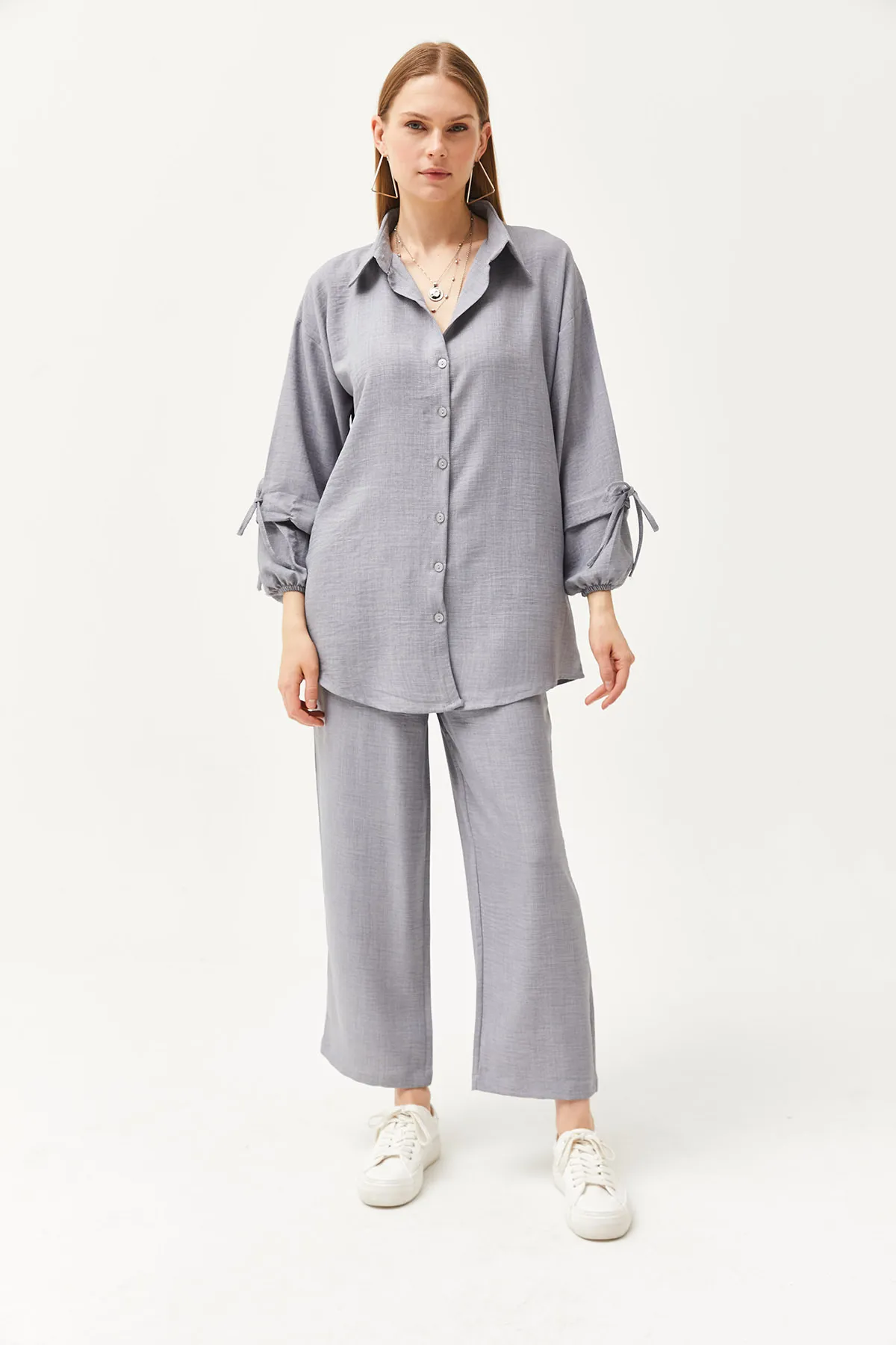 Olalook  Zweiteiler - Grau - Regular Fit