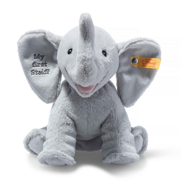 My first Steiff Ellie Elefant, 24 cm, hellgrau