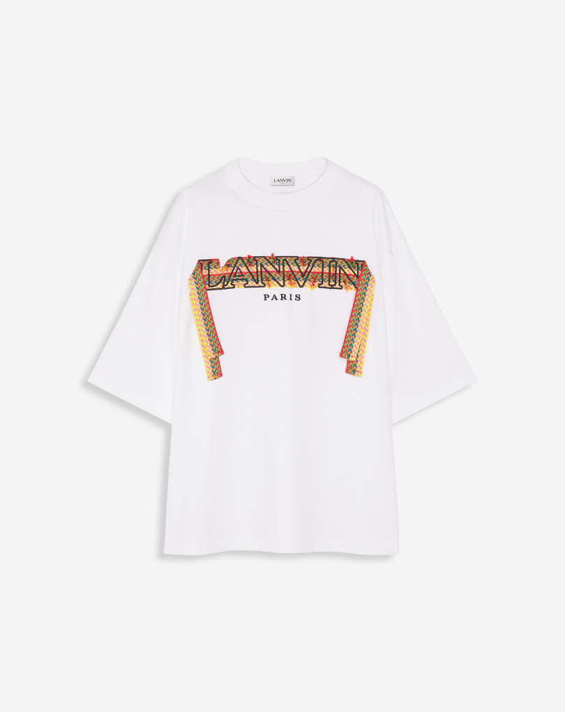 T-SHIRT OVERSIZE BRODÉ CURB LACE