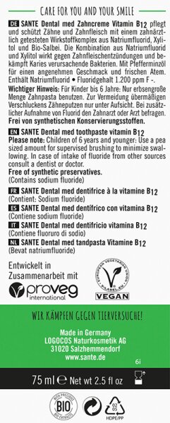 Sante Dental Med Zahncreme Zahnpasta