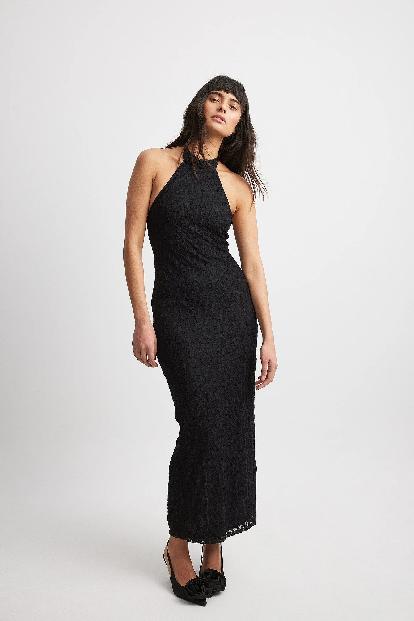 Midikleid mit Spitze