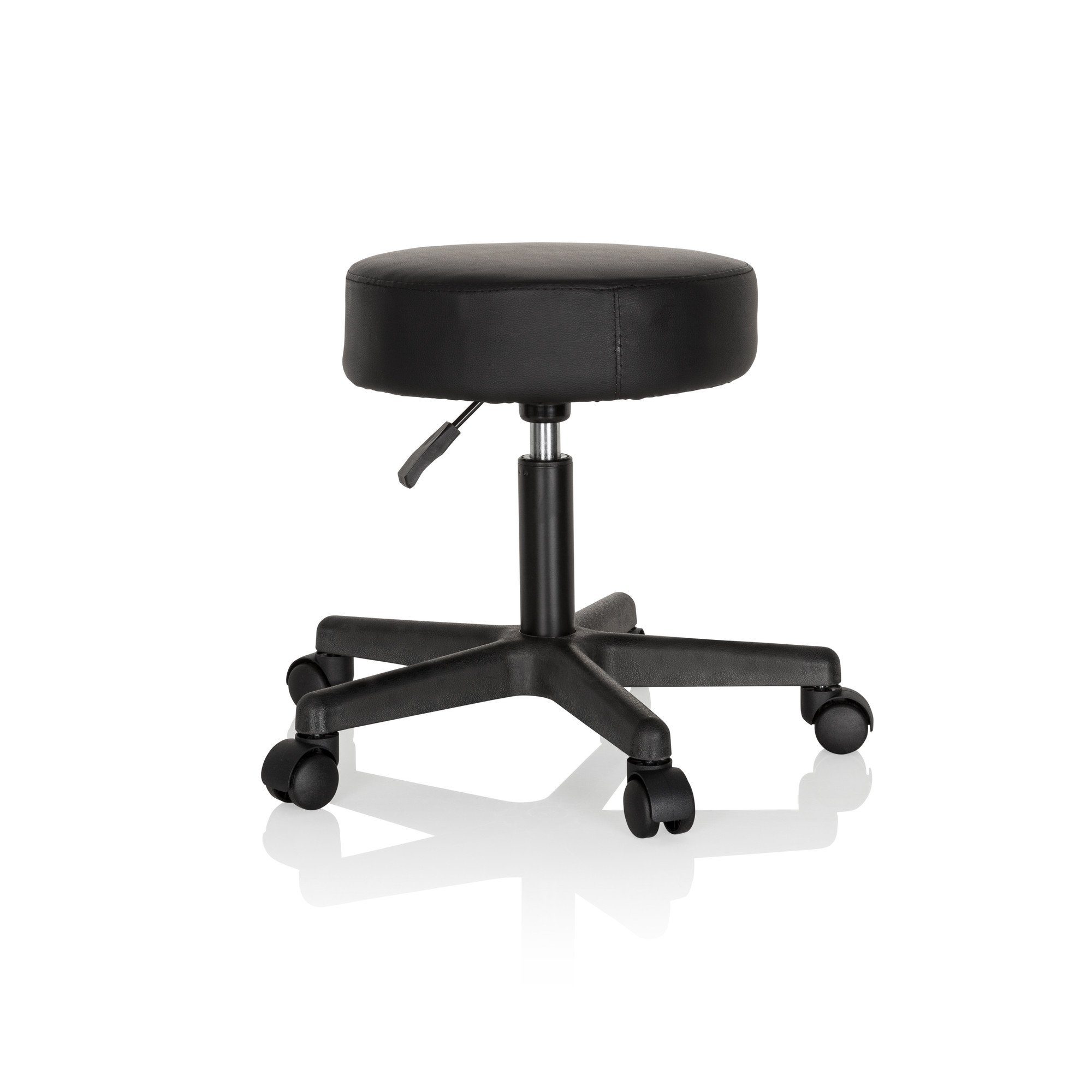hjh OFFICE Arbeitshocker Drehhocker OPERATOR I Kunstleder ohne Armlehnen, drehbar