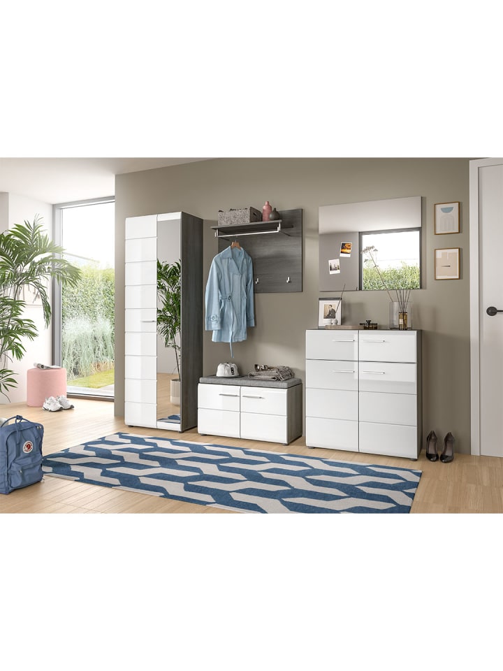 ebuy24 Garderobenmöbel Salsa Weiß 250 x 37 cm günstig kaufen onesize