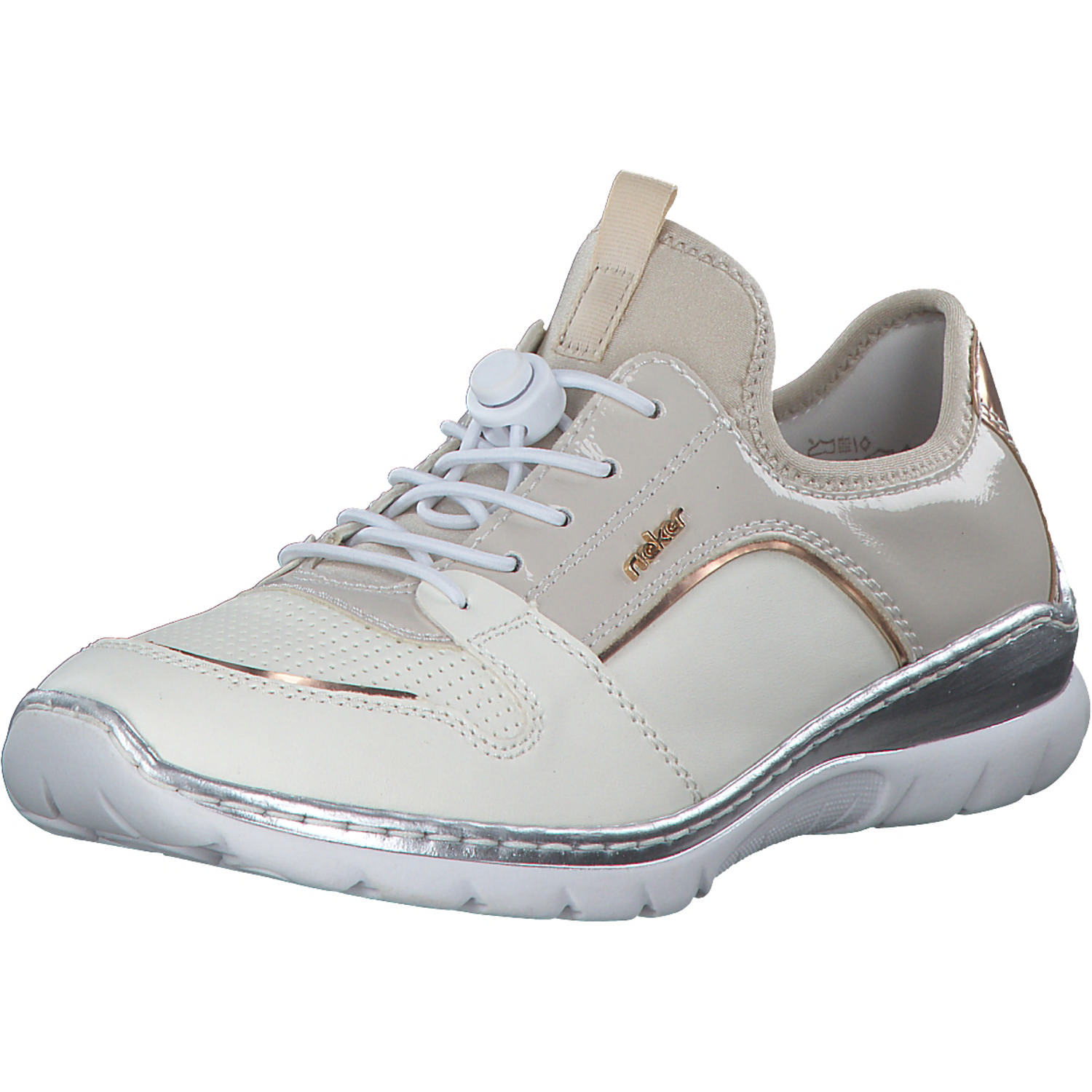 Rieker L3294, Schnürschuhe, Damen, Weiß