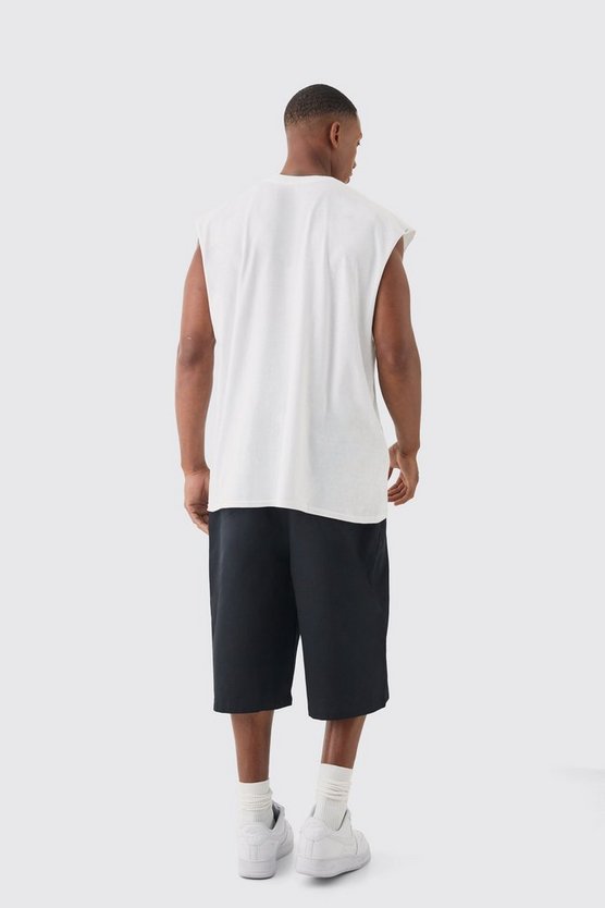 Oversize Tanktop mit Nasa-Print
