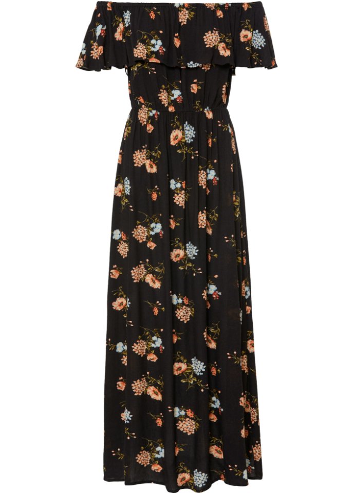 bedrucktes Carmen-Kleid