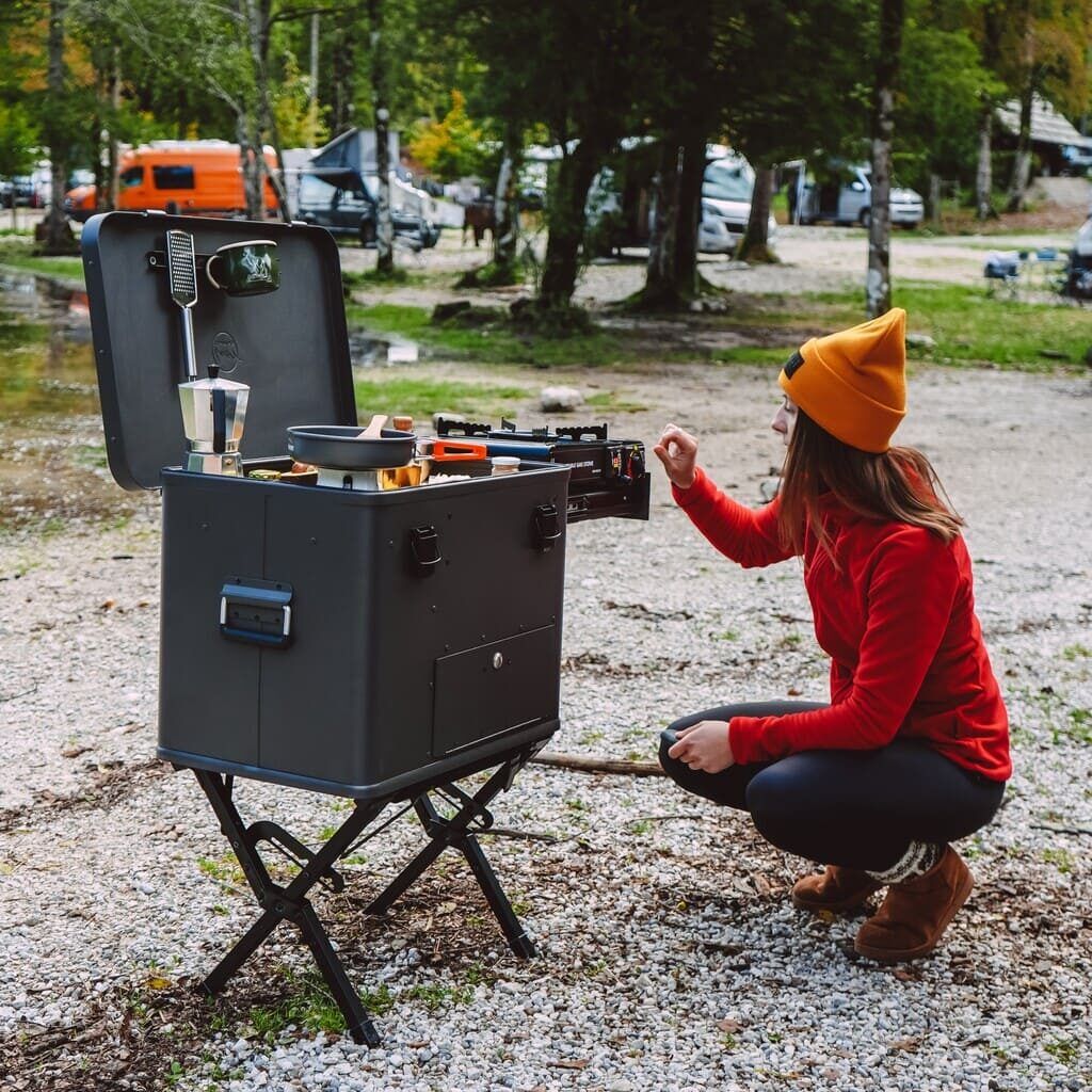 LAYZEE Campingküche - mobile Küchenbox