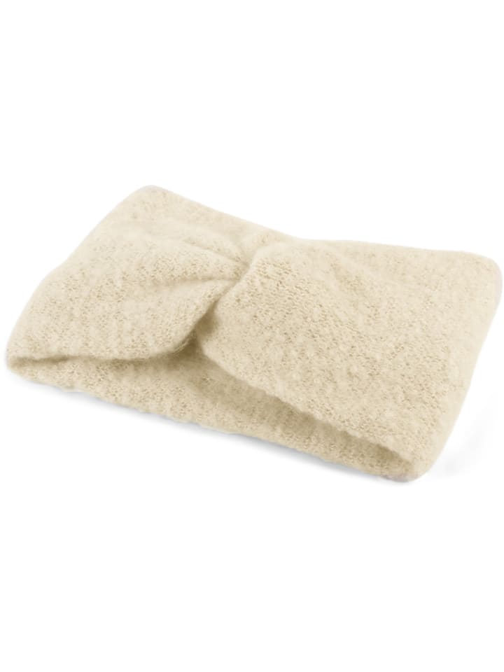 styleBREAKER Strick Stirnband in Creme-Beige günstig kaufen onesize