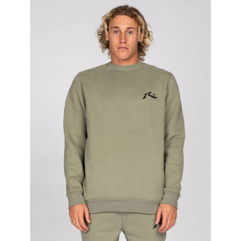 RUSTY ONE HIT WONDER CREW FLEECE Rundhalspullover Herren