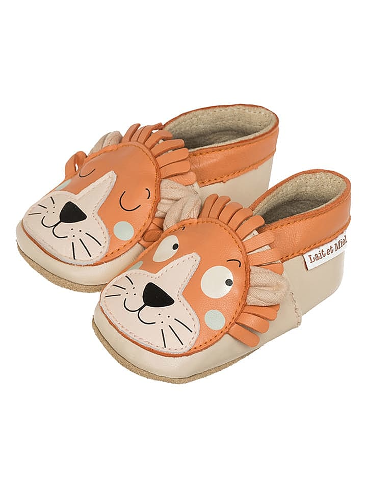 Lait et Miel Leder-Krabbelschuhe 