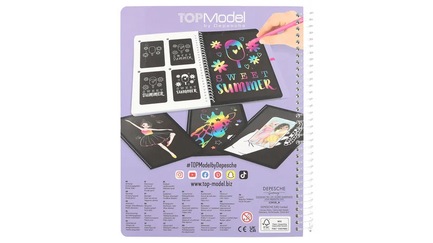 TOPModel Magic Scratch Book