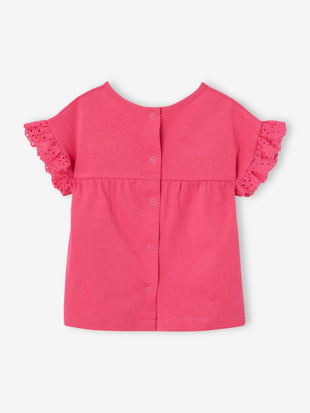 Vertbaudet Baby T-Shirt aus Bio-Baumwolle, personalisierbar - wollweiß