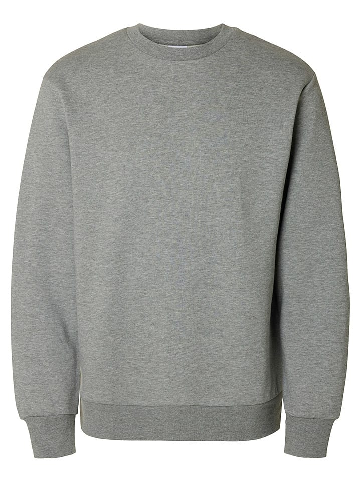 SELECTED HOMME Sweatshirt in Grau günstig kaufen