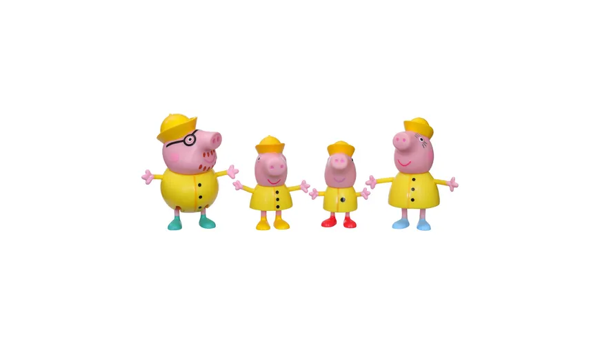 Hasbro - Peppa Pig Peppa’s Adventures Familienfiguren 4er-Pack, sortiert, 1 Stück