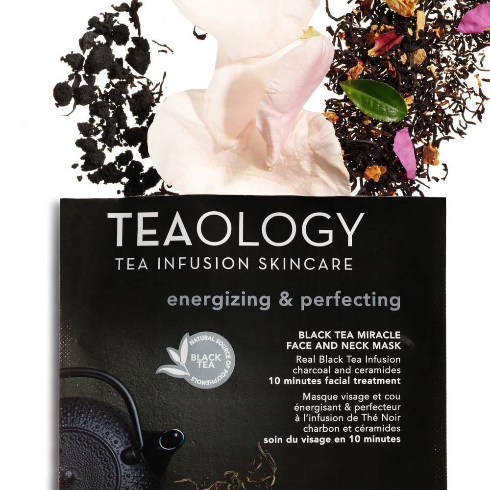 Teaology Black Tea Miracle Face And Neck Mask Masque Visage et Cou