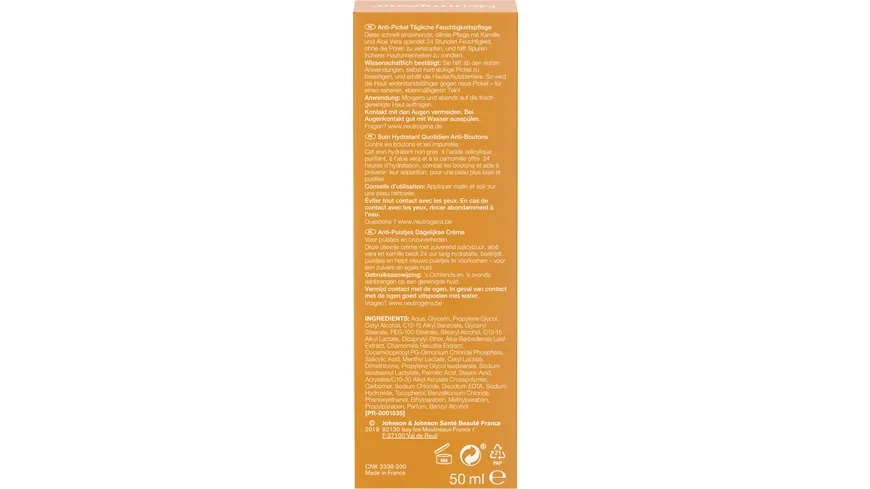 Neutrogena Anti-Pickel Feuchtigkeitspflege 50 ml