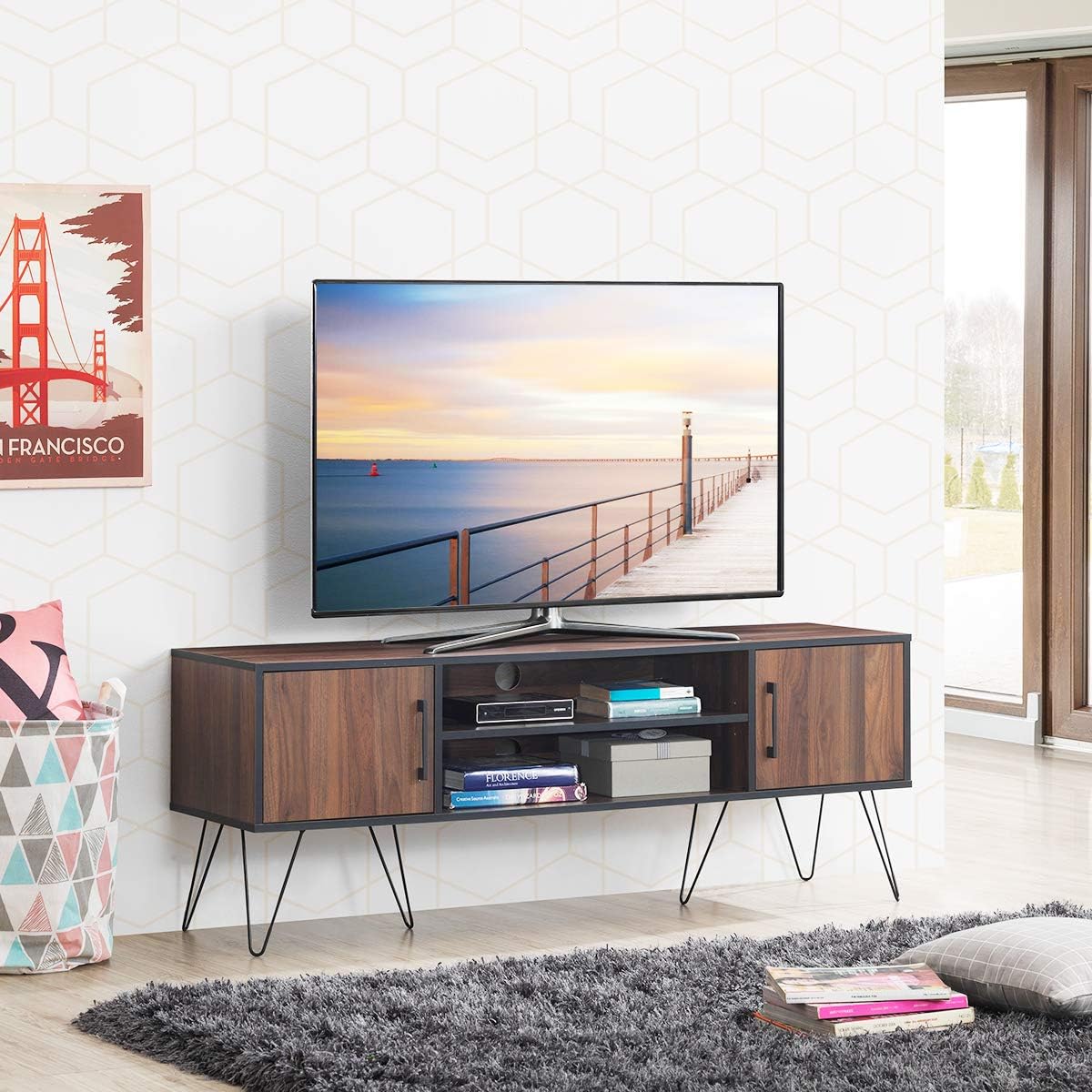 Costway COSTWAY TV-Schrank für Fernseher bis 60 Zoll