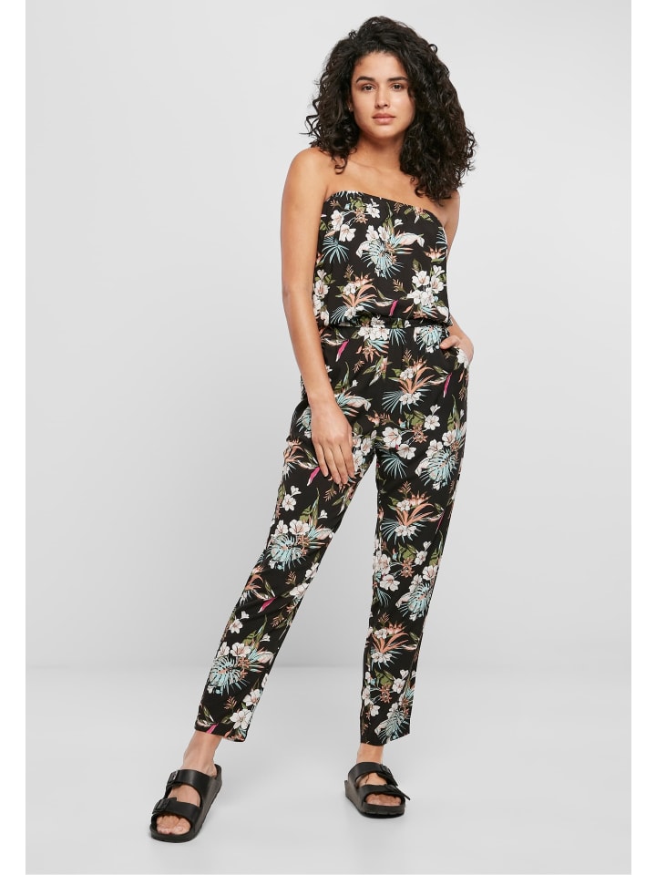 Urban Classics Urban Classics Jumpsuits in black tropical günstig kaufen