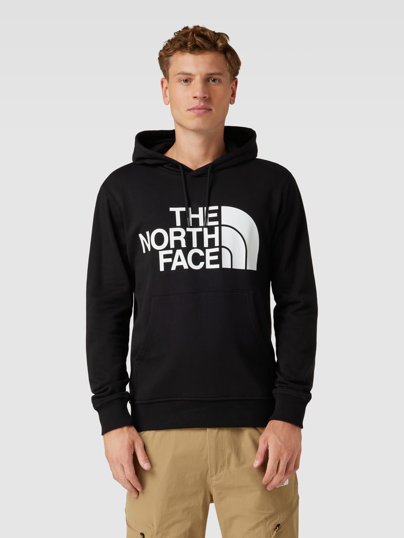 Hoodie mit Logo-Print Modell 'STANDARD' in schwarz