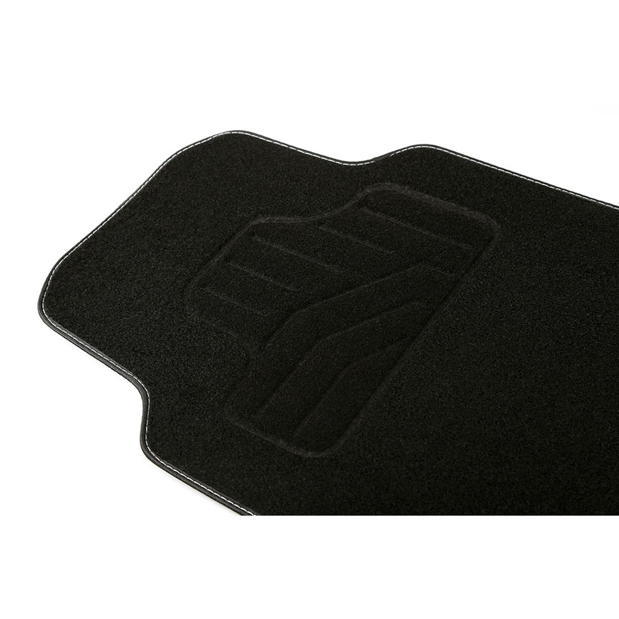 Norauto Universal Autoteppich in Schwarz, Auto Textil Fußmatte für vorne, 1 Stück - ATU