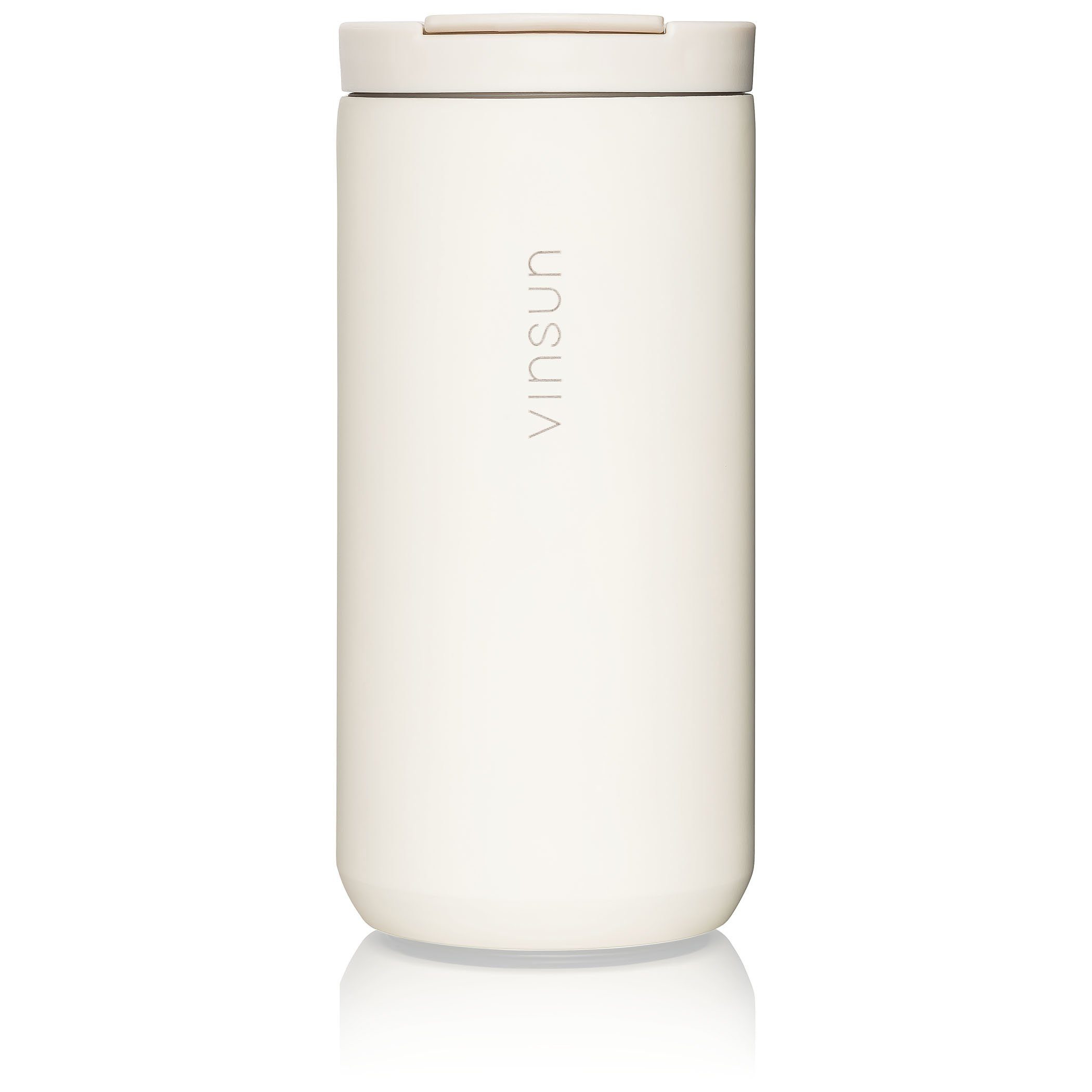 Vinsun Thermobecher Isolierbecher 380ml mit Trinköffnung - Kaffeebecher für unterwegs, Edelstahl, auslaufsicher, bruchfest, für heiße und kalte Getränke