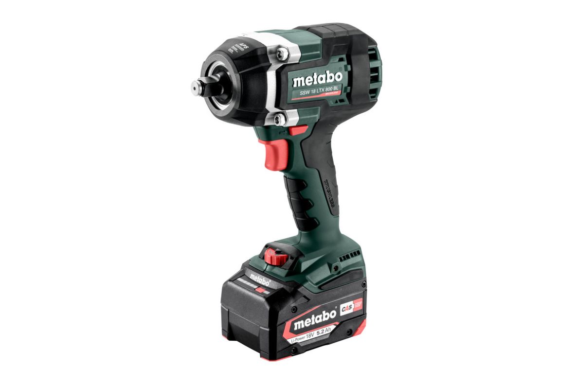Metabo 602403650 SSW 18 LTX 800 BL Akku-Schlagmoersleutel 18 Volt 5,2 Ah Li-Ion