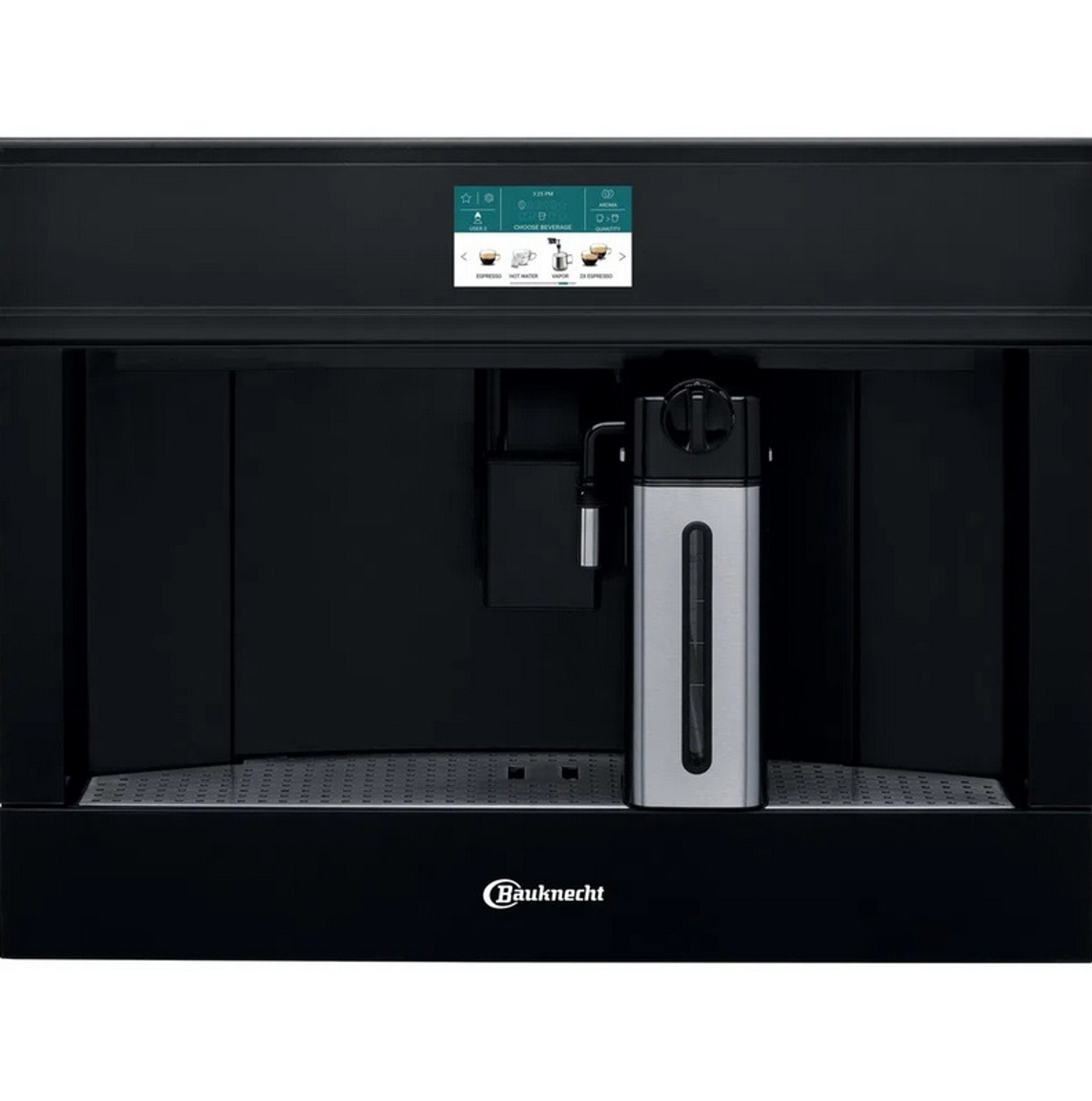BAUKNECHT Einbau-Kaffeevollautomat KMT11F45, Cappuccino-Funktion, Dampf und Heißwasserfunktion, Entkalkungsprogramm