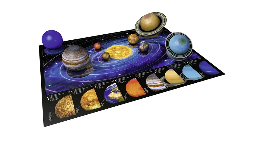 Ravensburger Puzzle - 3D puzzleball - Planetenbox 27/54/72/108 Teile