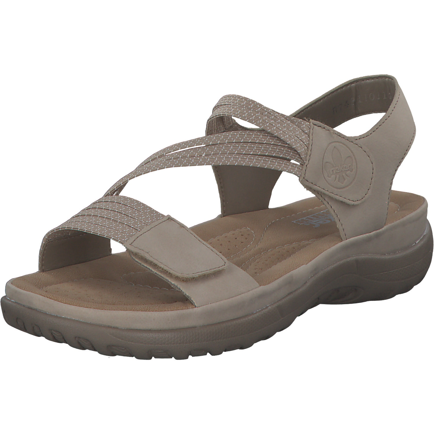 Rieker 64870, Keilsandaletten, Damen, ginger/cliff-weiss