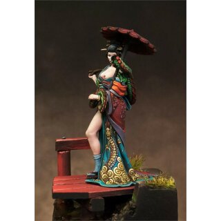 Eastern Woman with Dragon