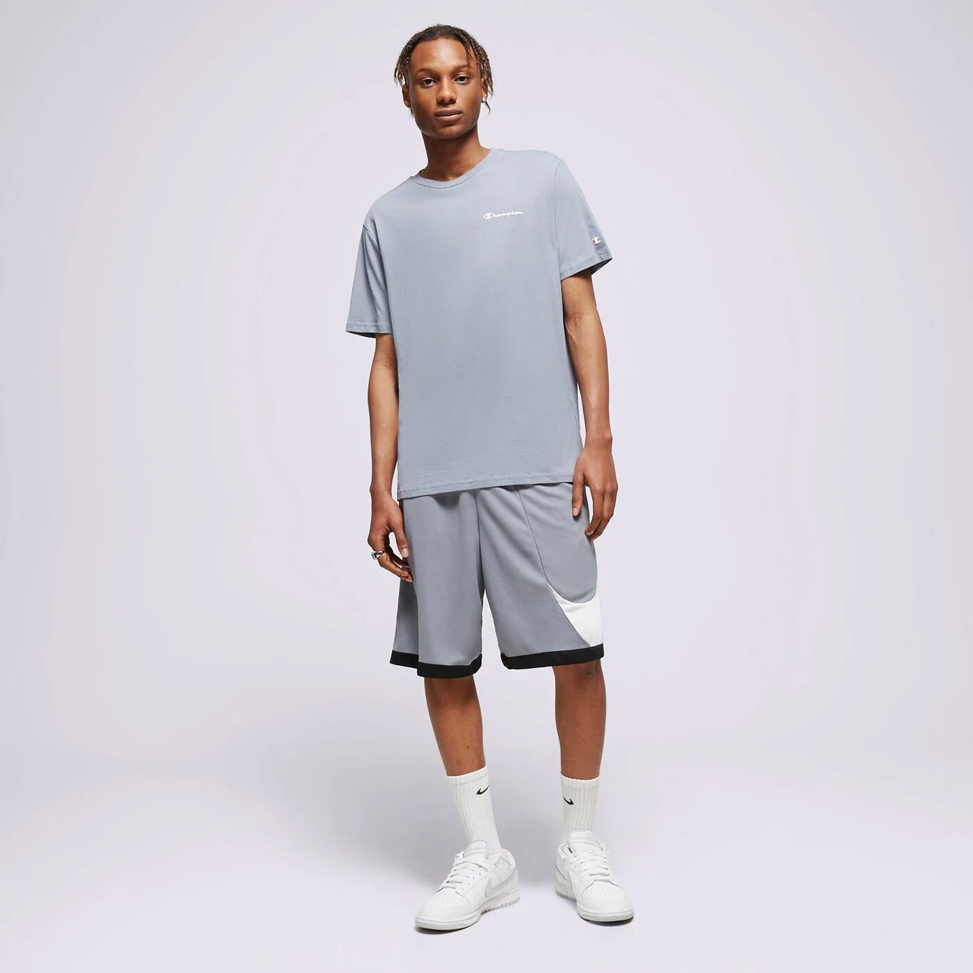 CHAMPION T-SHIRT CREWNECK T-SHIRT Blau