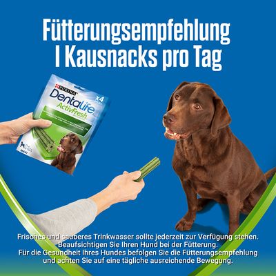PURINA Dentalife Active Fresh Tägliche Zahnpflege-Snacks für große Hunde