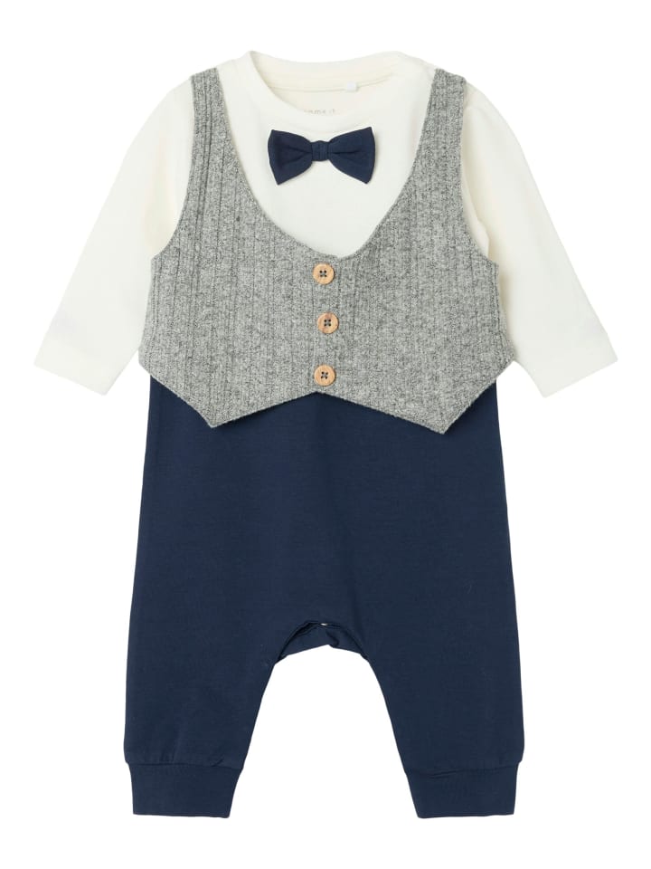 name it Taufanzug NBMFIDUS LS BODYSUIT in navy blazer günstig kaufen