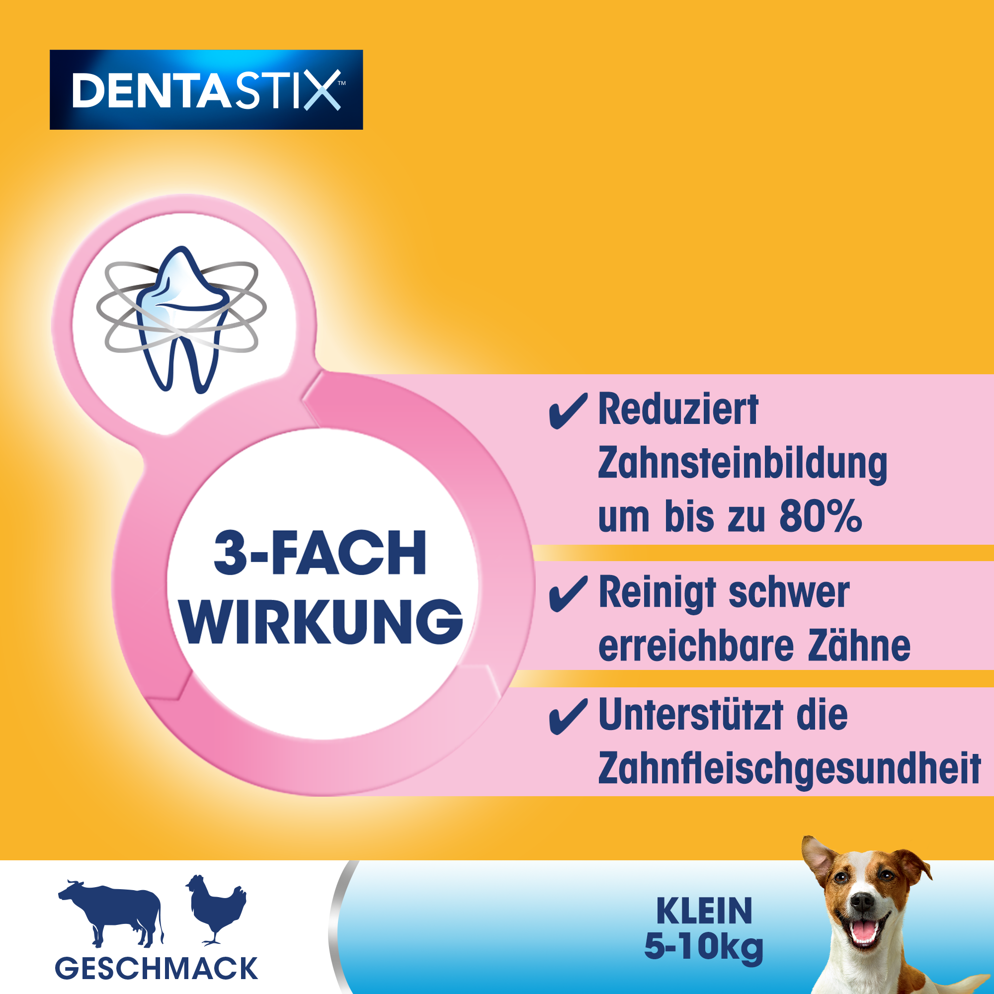 Pedigree Snacks Pedigree Zahnpflege Dentastix Daily Oral Care Multipack Mini, 5-10kg, 70x