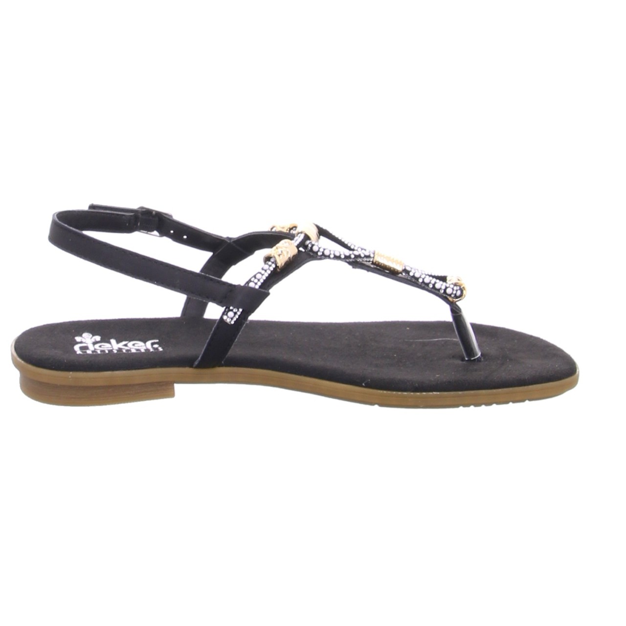 RIEKER Klassische Sandalen schwarz FSK Damen Sandalen