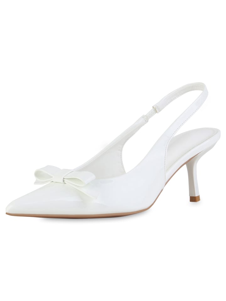 VAN HILL Slingpumps Seraphina in Weiss Lack günstig kaufen