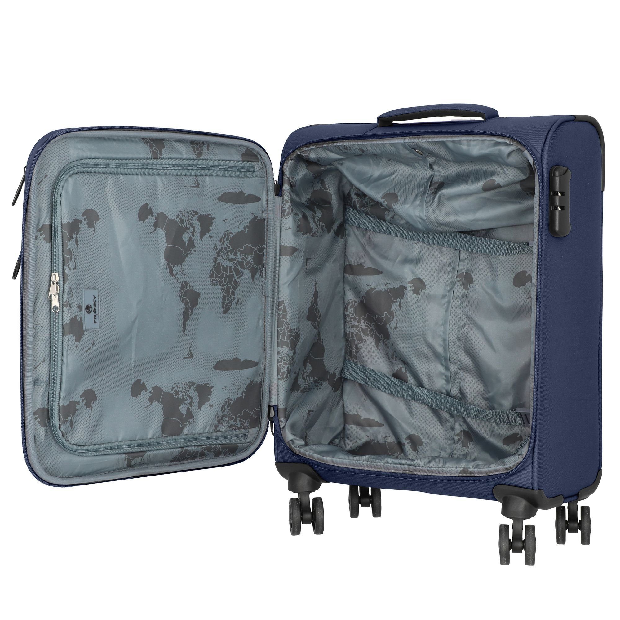 Franky Handgepäck-Trolley Melbourne 3.0, 4 Rollen, Polyester