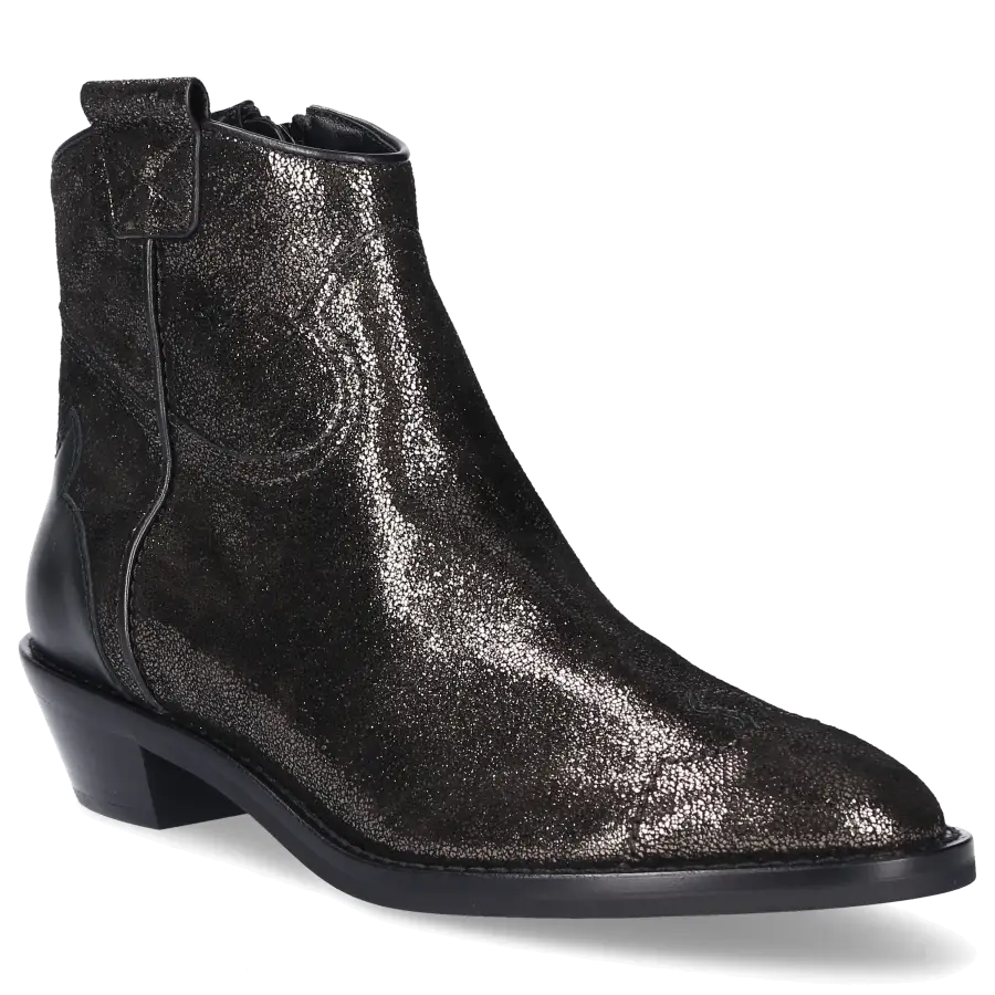 SEE BY CHLOÉ - Stiefeletten SB350 Veloursleder Logo schwarz - schwarz